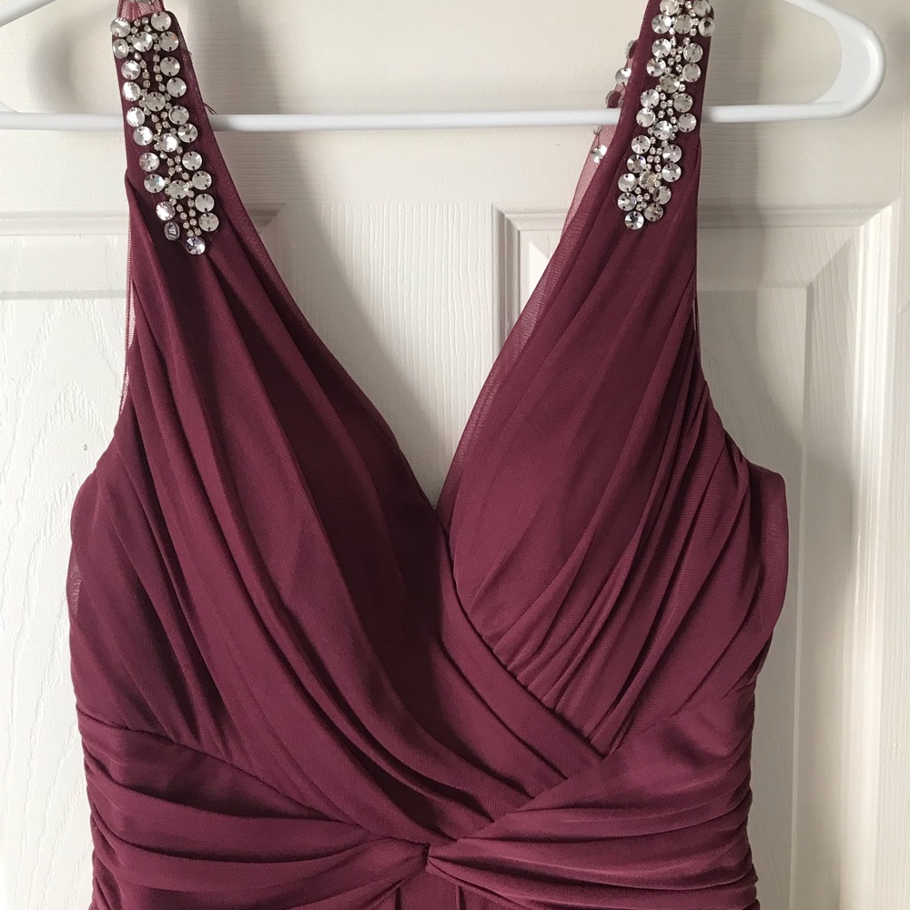Wine David’s Bridal Dress Size 8
